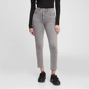 GAP Grey Vintage Slim Sky High Crop Jeans Size 25 / 0